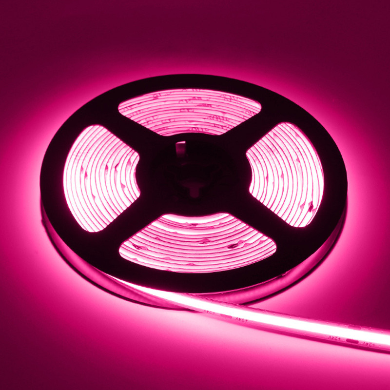Pembe COB Şerit LED 520/mt